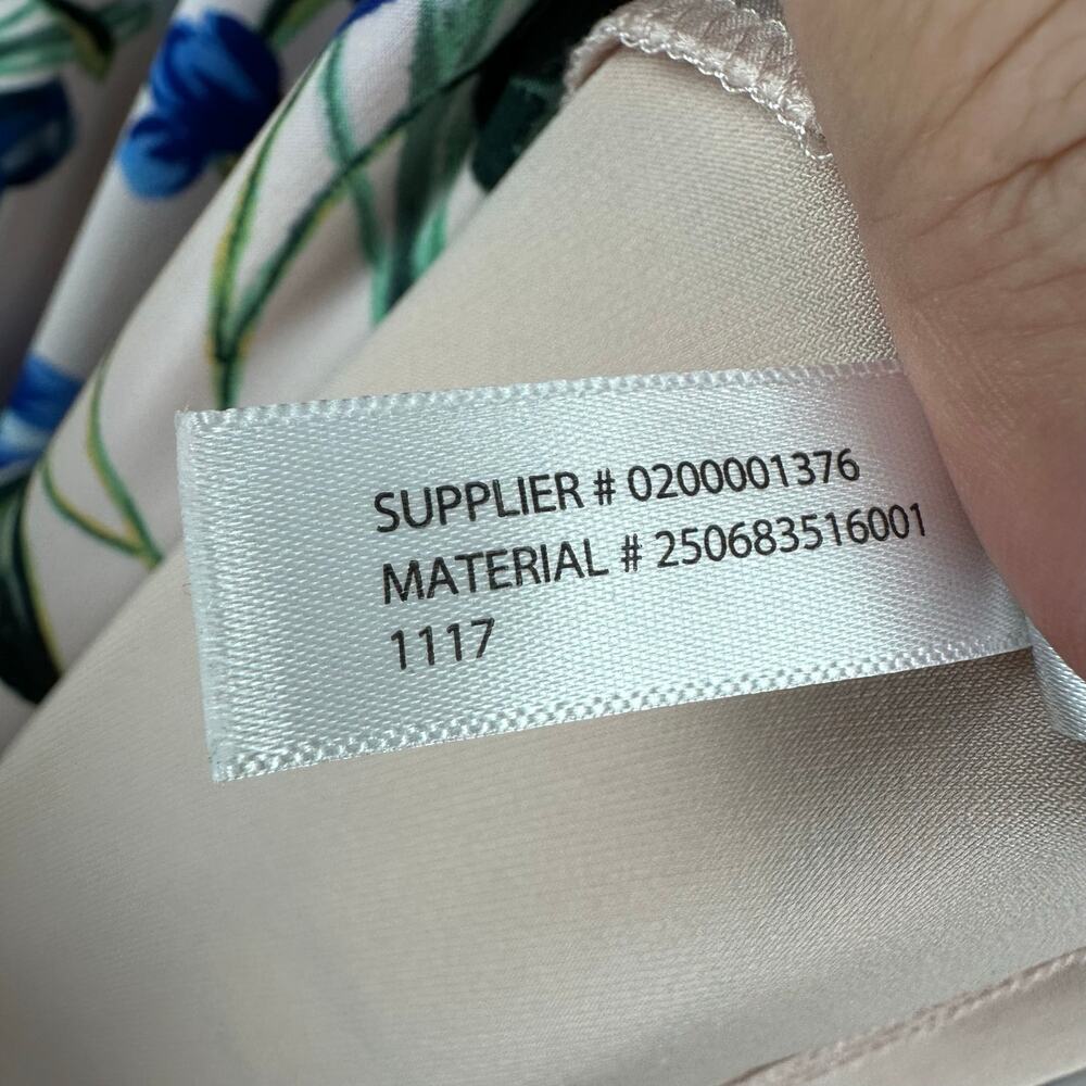 Lauren Ralph Lauren Womens Floral A-Line Dress Size 18 Stretch Coastal Grandma - Picture 8 of 10